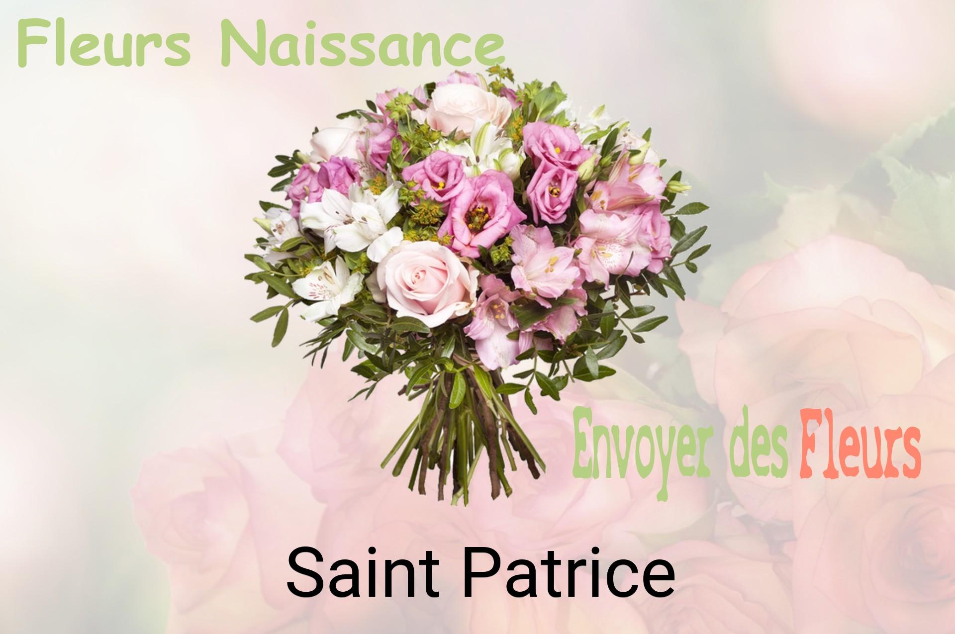 Bouquet de fleurs de naissance livré à Saint-Patrice